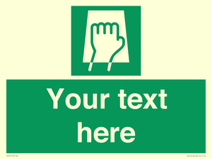 Custom Push Pad Sign